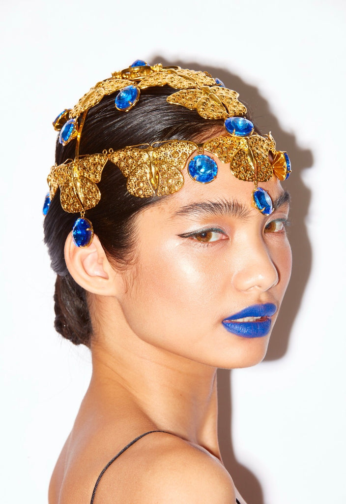 MCL Design Jeweled Butterfly Crown