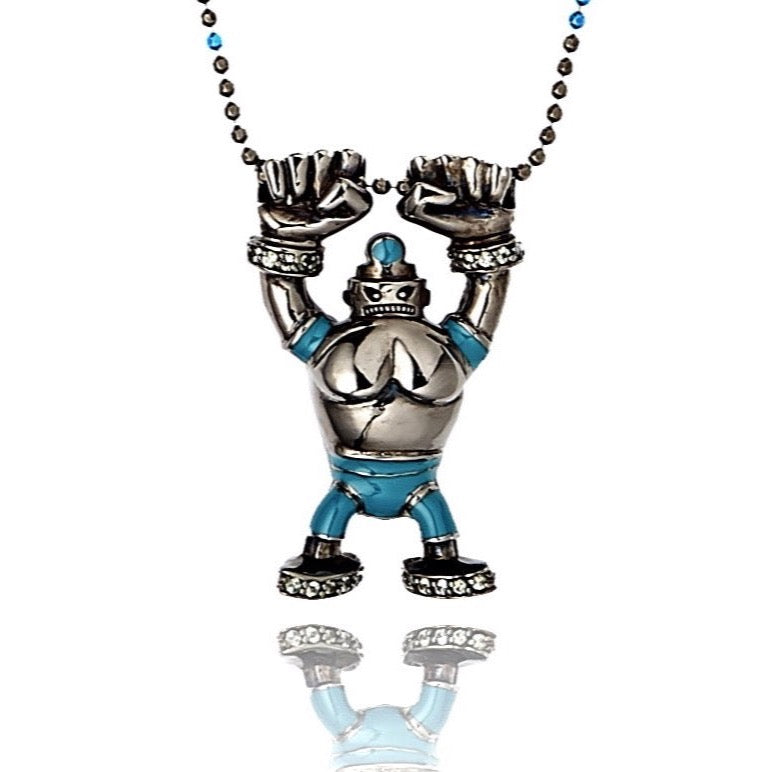 robot pendant necklace