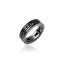 MCL Design Black Spinel Band Stacking Ring