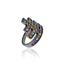MCL Design Silver Patriarchal Cross Stacking Ring