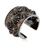 MCL Design Statement Cuff Bracelet with Black Enamel & Mixed Sapphires