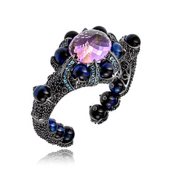 【LOVE ME MONSTER】Black Spinel Bracelet〜ブレスレット MBG001383-BKS-BT-ONY-AM-BLTG-
