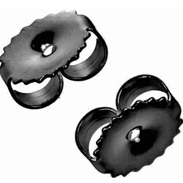 Large Sterling Silver Earring Back Replacement Pair