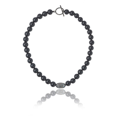 moonstone & onyx necklace