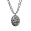 Sterling Silver Capricorn Pendant Necklace with Enamel, Mixed Sapphires & Black Spinel Beads