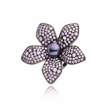 MCL Design Handcrafted Flower Ring