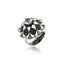 MCL Design Sterling Silver Statement Ring with White Enamel, Black Spinel & White Topaz