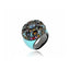 MCL Design Sterling Silver Statement Ring With Baby Blue Enamel, Mixed Sapphires & Blue Topaz